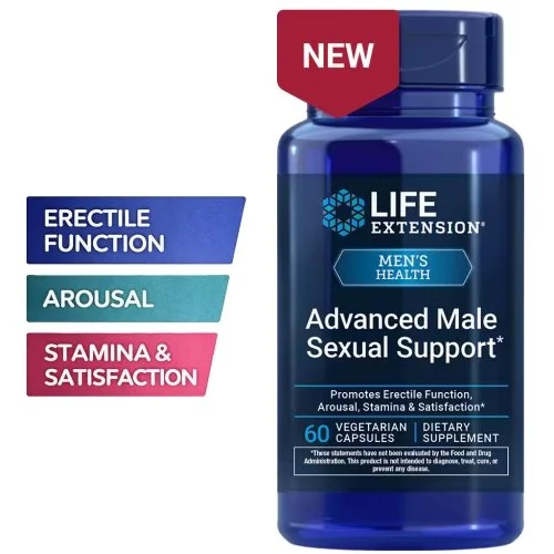 Life Extension Advanced Male Sexual Support - 60 Veg Caps