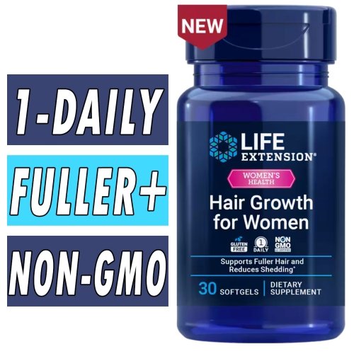 Life Extension Hair Growth for Women - 30 Softgels
