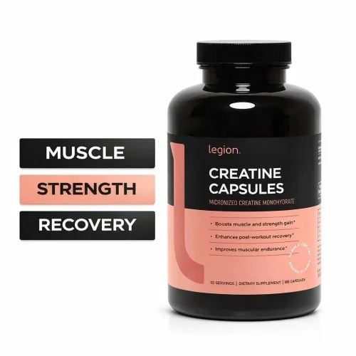 Legion Creatine Capsules - 30 Servings 