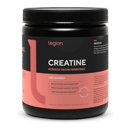 Legion Creatine Powder - Unflavored - 100 Servings