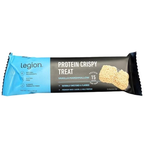 Legion Protein Crispy Treats - Vanilla Marshmallow - Single Bar