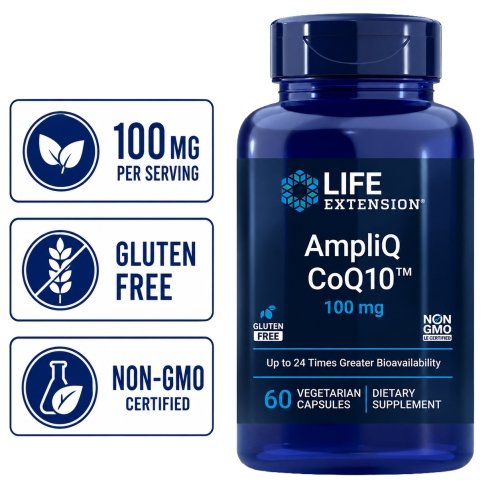 Life Extension AmpliQ CoQ10 - 60 Veg Capsules