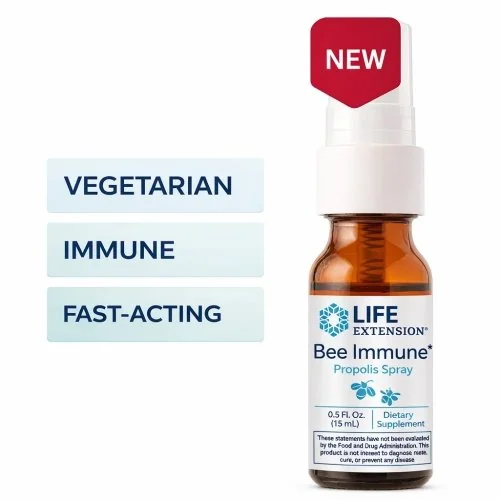 Life Extension Bee Immune Propolis Spray - 0.5 fl oz