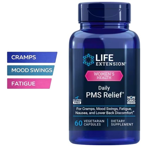Life Extension Daily PMS Relief - 60 Veg Caps