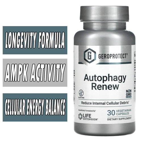 Life Extension Geroprotect Autophagy Renew - 30 Veg Caps bottle image