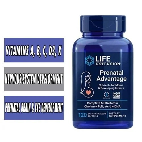 Life Extension Prenatal Advantage - 120 Softgels