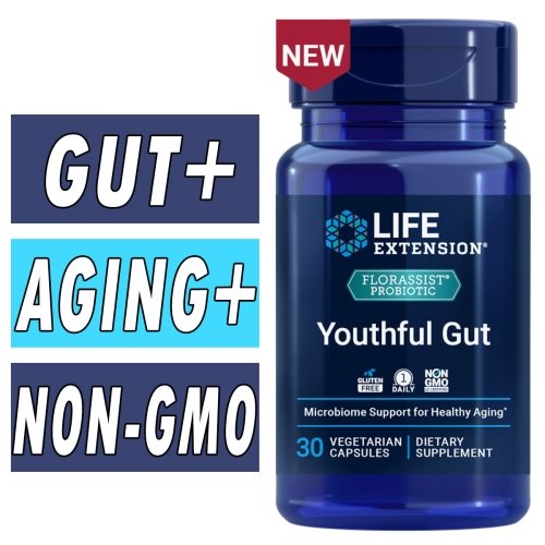 Life Extension FLORASSIST Probiotic Youthful Gut - 30 Veg Capsules