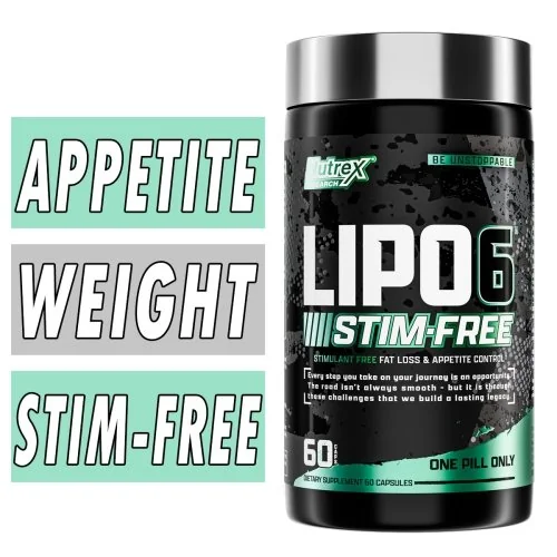 Lipo 6 Black Stim Free By Nutrex Bottle Image