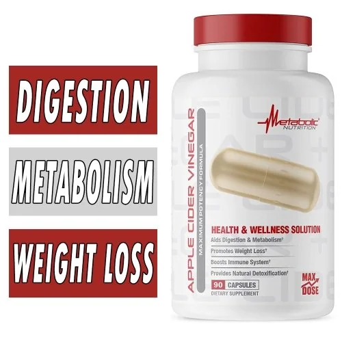 Metabolic Nutrition Apple Cider Vinegar - 90 Capsules Bottle Image