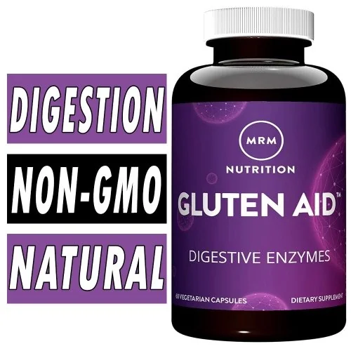 MRM Gluten Aid - 60 Veg Capsules Bottle Image