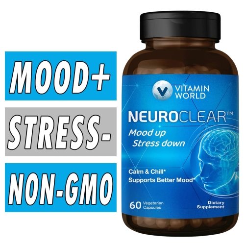 Vitamin World NeuroClear Mood Up/Stress Down - 60 VCaps
