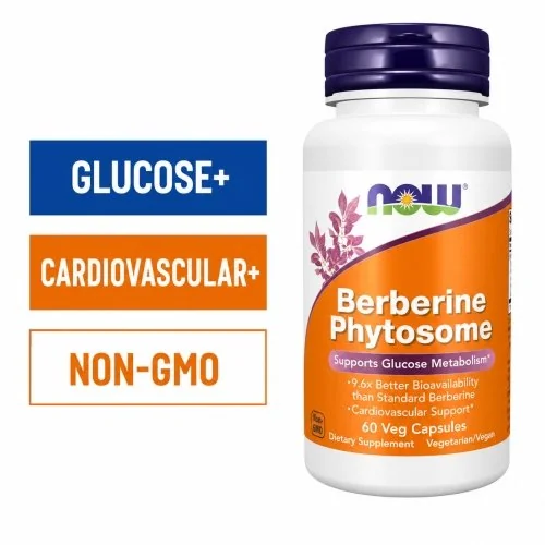 NOW Berberine Phytosome - 60 Veg Capsules