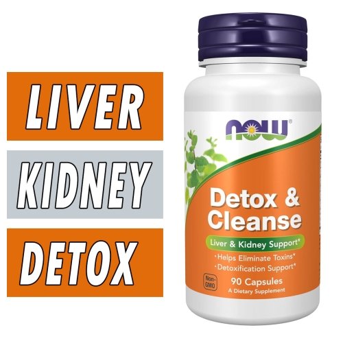 NOW Detox and Cleanse - 90 Capsules Bottle Image