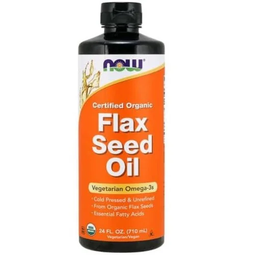 NOW Flax Seed Oil Liquid - 24 fl oz