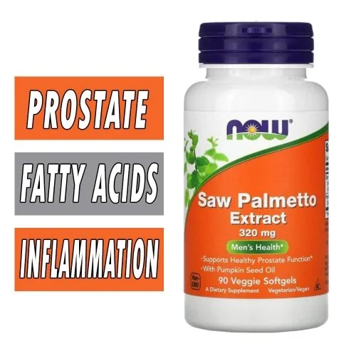 NOW Saw Palmetto Extract, 320 mg, 90 Veggie Caps