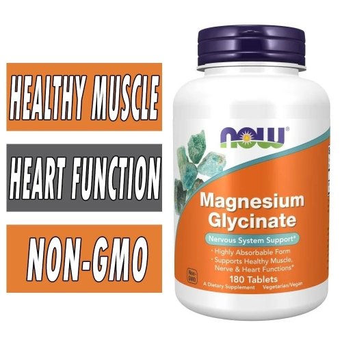 NOW Magnesium Glycinate - Nervous System Support