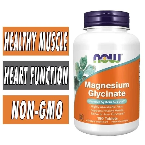 NOW Magnesium Glycinate - Nervous System Support