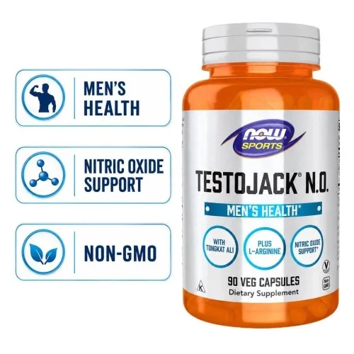 NOW TestoJack N.O. - 90 Veg Capsules and Benefits