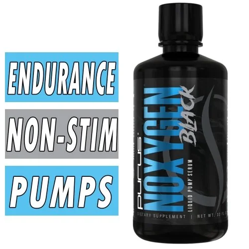 Purus Noxygen Black Liquid - 32 Servings - Sour Razz Pucker 