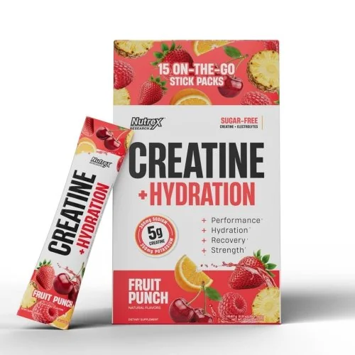 Nutrex Creatine + Hydration - Fruit Punch - 15/Box