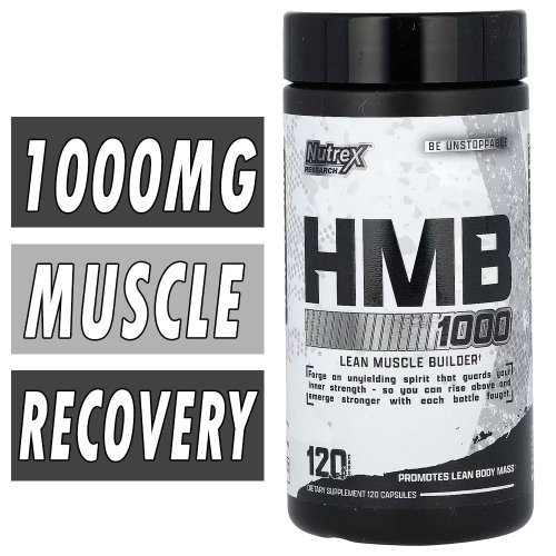 Nutrex HMB 1000, 120 Black Caps Bottle Image