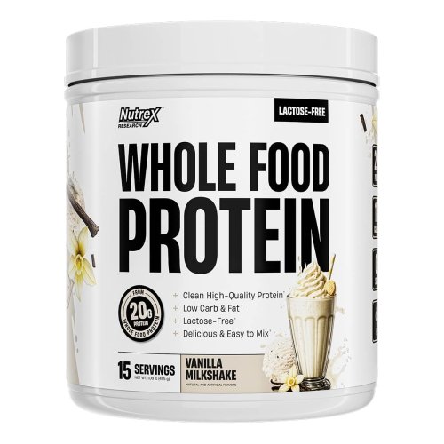 Nutrex Whole Food Protein - Vanilla Milkshake - 15 Servings
