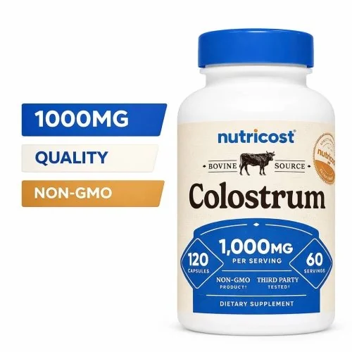 Nutricost Colostrum - 500 mg - 120 Capsules Bottle Image