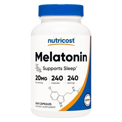Nutricost Melatonin - 20 mg - 240 Capsules