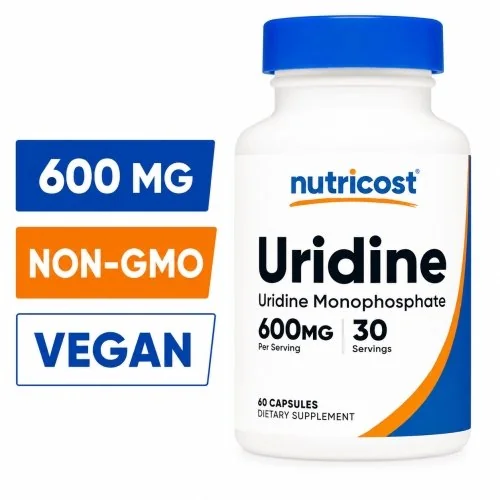 Nutricost Uridine Monophosphate 600 mg 60 Capsules