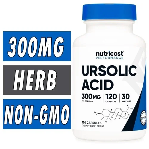 Nutricost Ursolic Acid - 300 mg - 120 Capsules Bottle Image