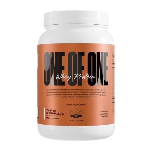 ONE of ONE Whey Protein - Toasted Marshmallow - 2lb Bottle Image
