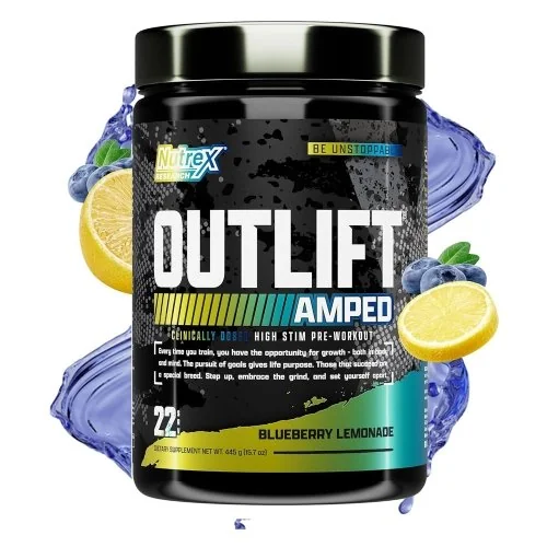 Outlift Amped - Blueberry Lemonade - 22 Servings Bottle Image