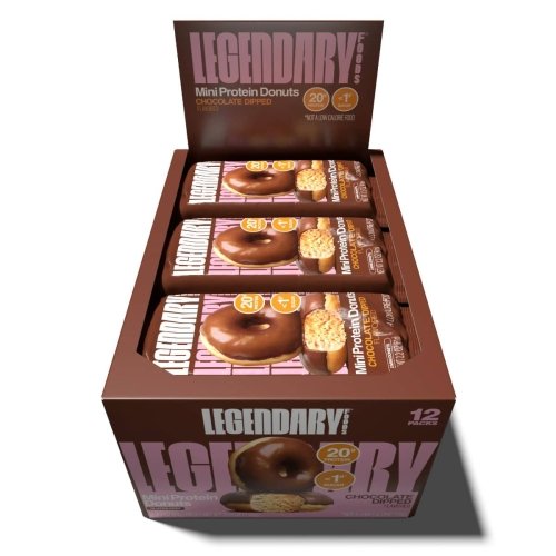 Legendary Protein Donuts - Chocolate Dipped - 12 Pack