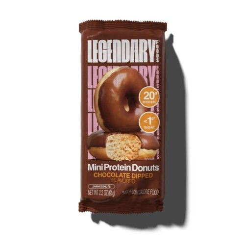 Legendary Protein Donuts - Chocolate Dipped - 1 Pack