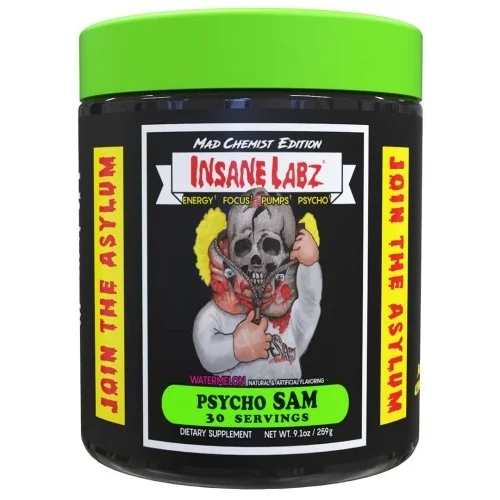 Psycho Sam Pre Workout - Grape - 30 Servings