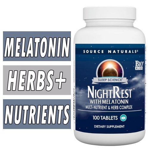 Source Naturals NightRest with Melatonin - 100 Tablets