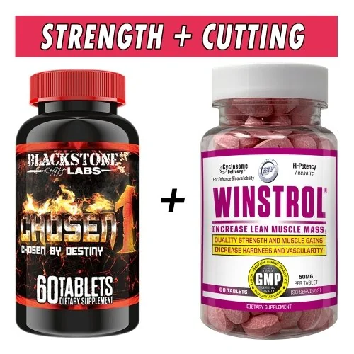 Strength and Cutting Stack - Hi Tech Pharmaceuticals (Chosen 1 + Winstrol) - Bottle Image