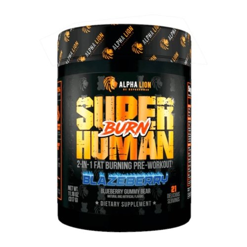 SuperHuman Burn - Smurf Juice (Blue Sour Gummy Bear) - 50 Servings Bottle Image