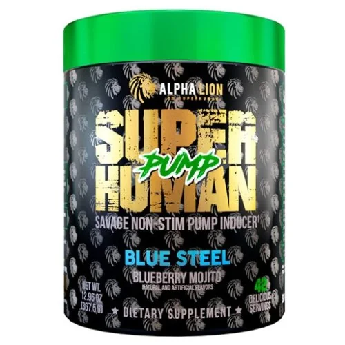 SuperHuman Pump - Blue Steel (Blueberry Mojito) - 42 Servings Bottle Image
