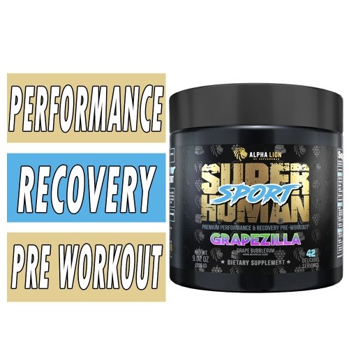 SuperHuman Sport - Grapezilla - 42 Servings - Bottle Image