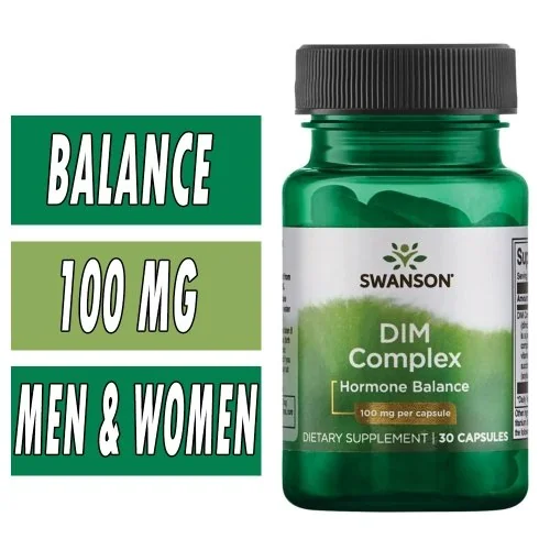 Swanson DIM Complex - 100 mg - 30 Caps Bottle Image