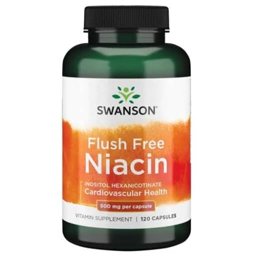 Swanson Flush Free Niacin - 500 mg - 120 Caps bottle image