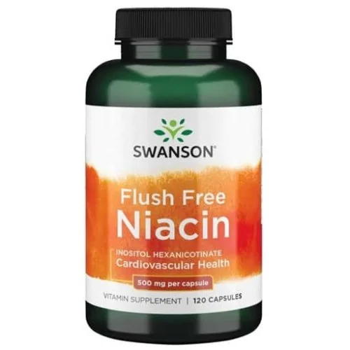 Swanson Flush Free Niacin - 500 mg - 120 Caps bottle image