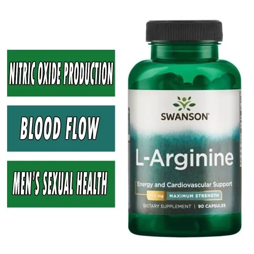 Swanson L-Arginine - 850 mg - 90 Caps Bottle Image