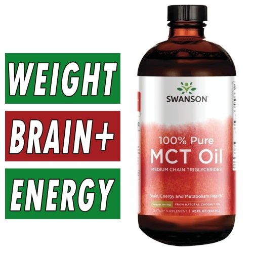 Swanson MCT Oil - 32 fl. oz. Bottle Image