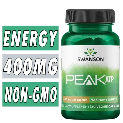 Swanson Peak ATP - 400 mg - 30 Veggie Caps Bottle Image