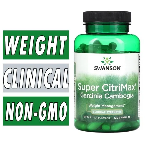 Swanson Super CitriMax Garcinia Cambogia - 120 Capsules Bottle Image