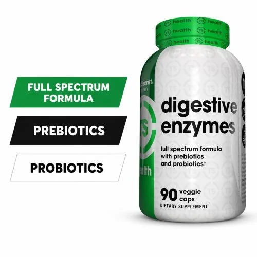 Top Secret Nutrition Digestive Enzymes - Pre & Probiotics - 90 Veggie Caps