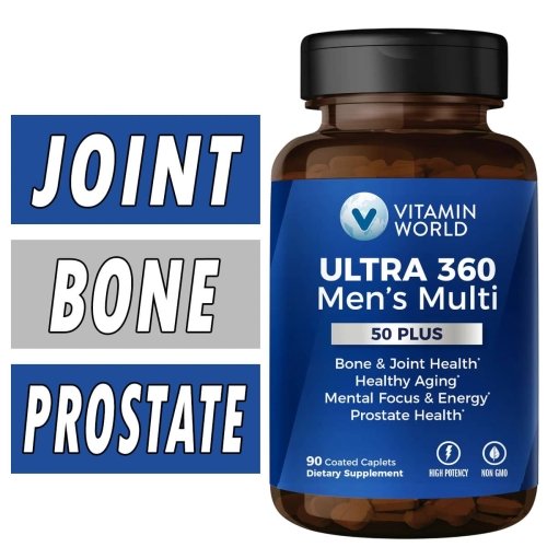 Vitamin World ULTRA 360 Men's Multi 50+ - 90 Caplets
