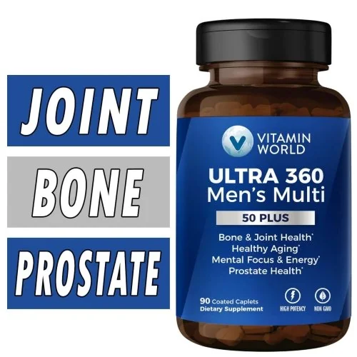 Vitamin World ULTRA 360 Men's Multi 50+ - 90 Caplets